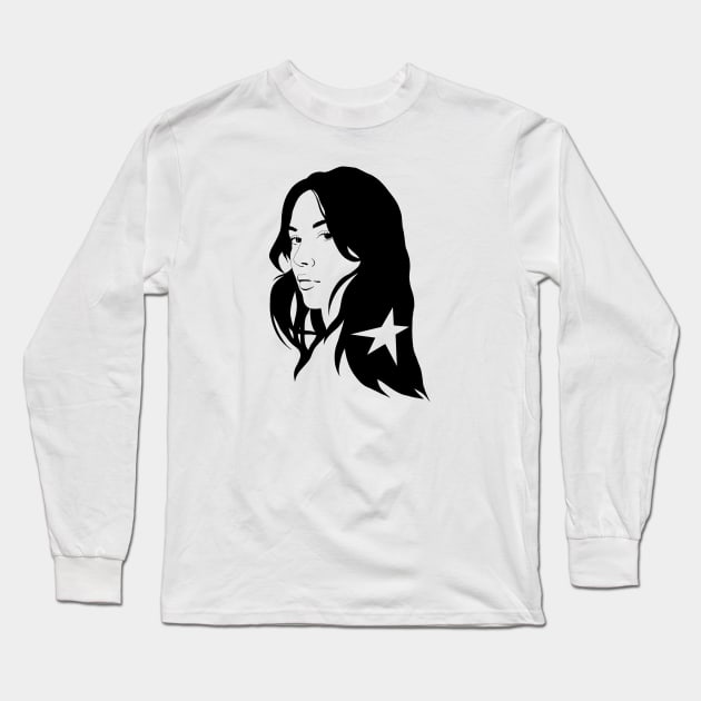 Gracie Star Vector Illustration Long Sleeve T-Shirt by Amelia